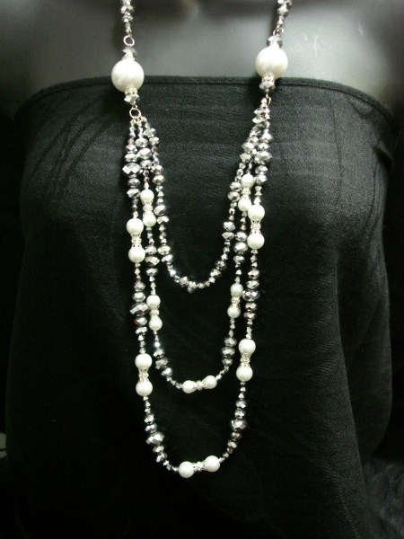 Long Chain Crystal Stone Set